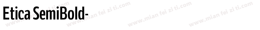 Etica SemiBold字体转换